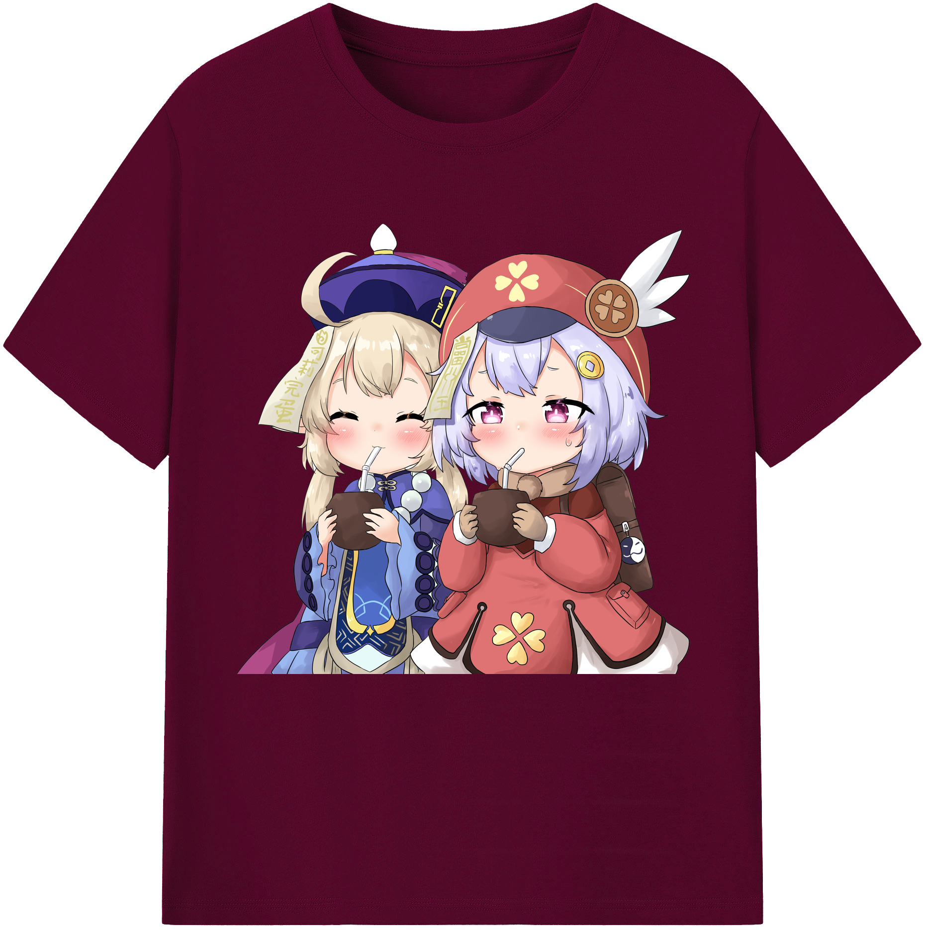 げんし神 七七 なな  genshin Nana レディースカジュアルプリントTシャツ（綿100％）